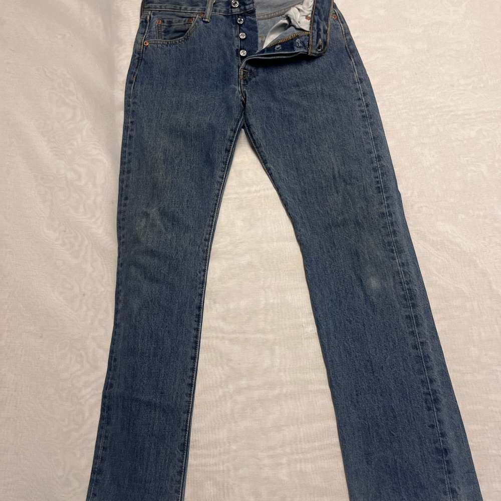 Levi's Men's Straight Jeans - Blue - Picture 1 of 6